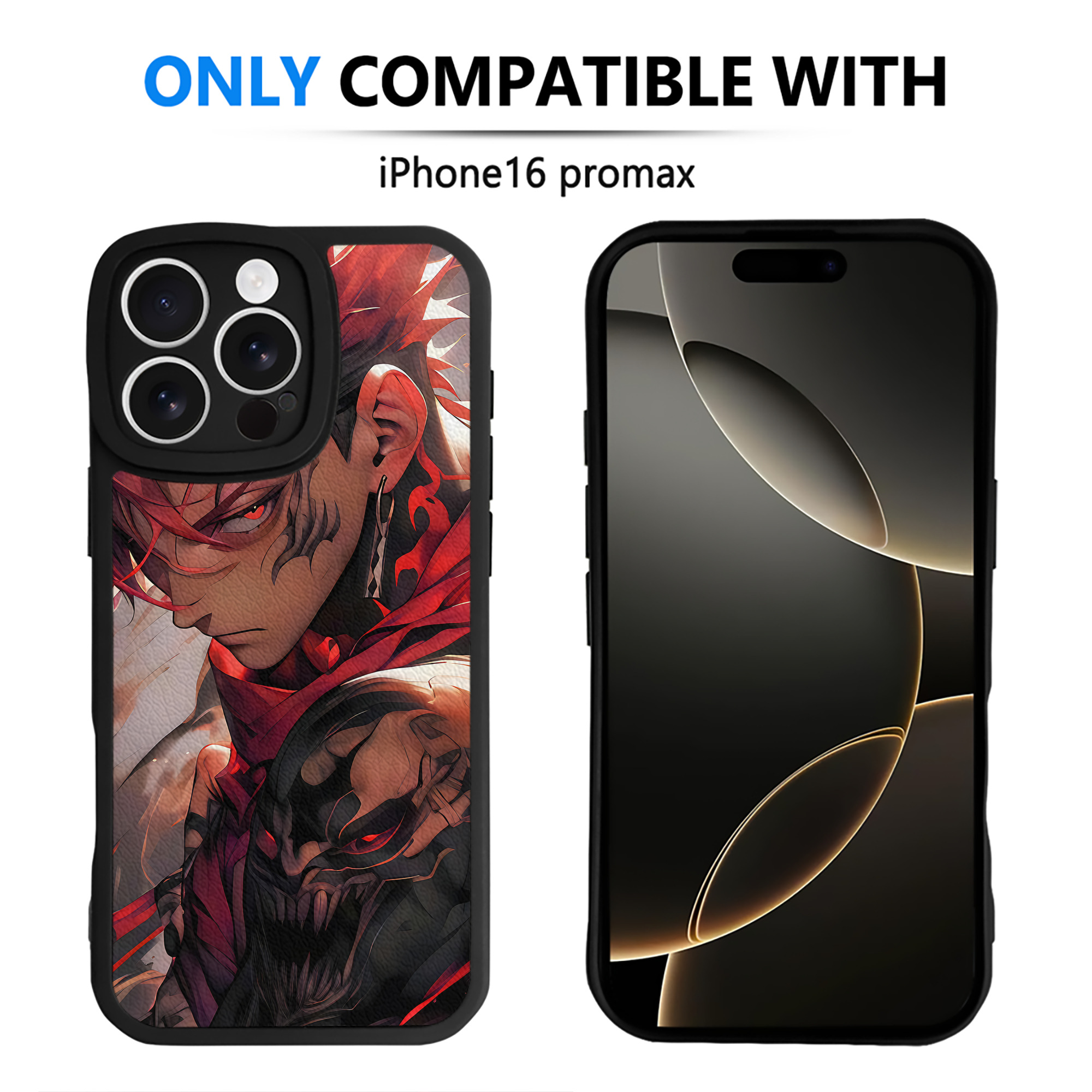 （画像用） 呪術廻戦 Jujutsu Kaisen 【iPhone 16シリーズ対応】シリコンスマホケース（レザー調） 材質：シリコン